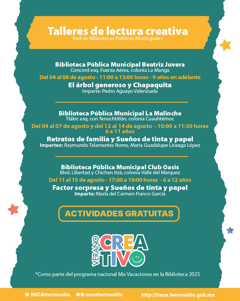 Ofrece IMCA talleres de lectura creativa para niñas y niños (1)