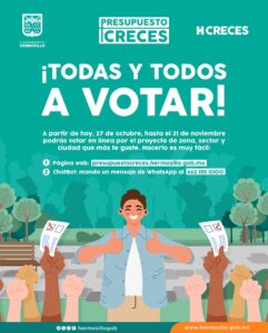 Invita Gobierno Municipal a participar en las votaciones del Presupuesto CRECES 2025